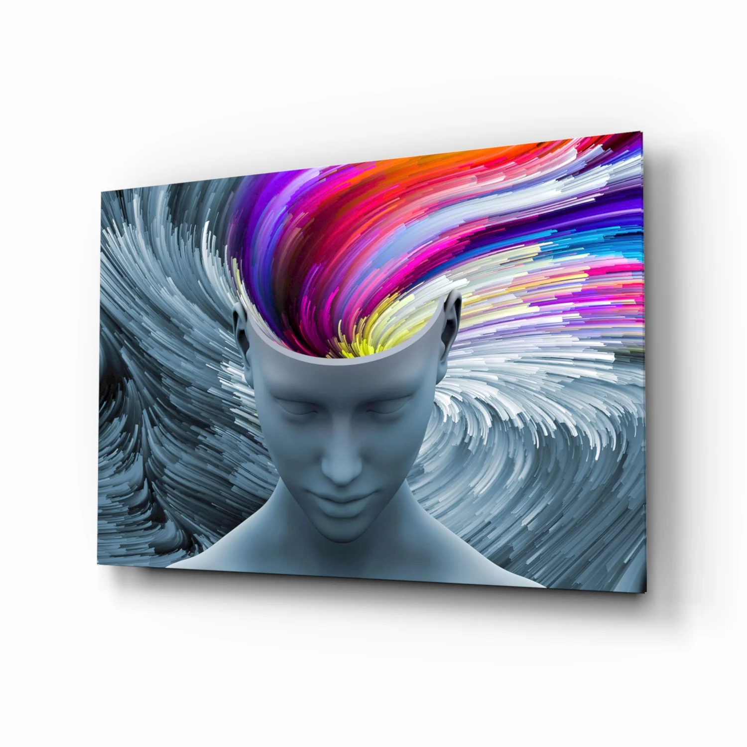 Color of Gray Glass Wall Art - Image 2