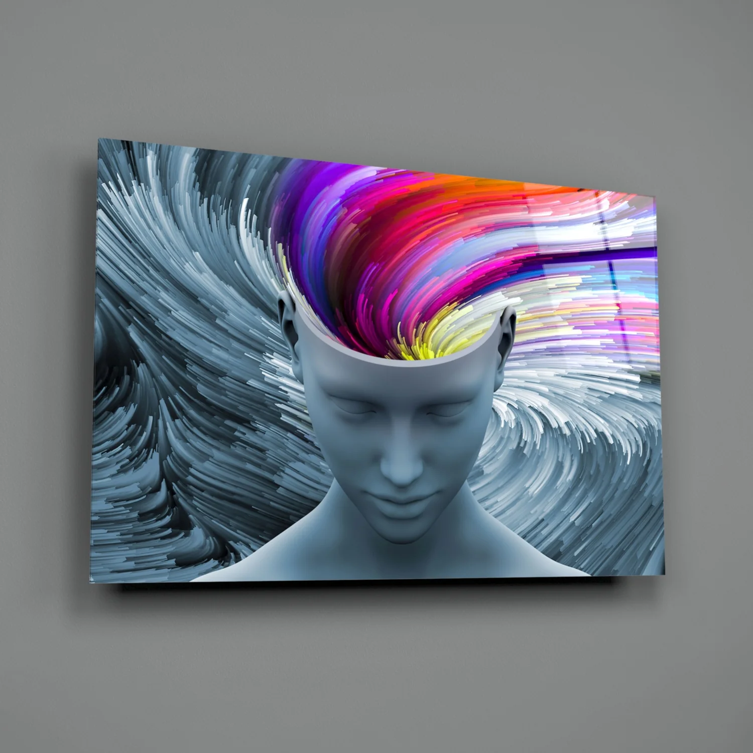Color of Gray Glass Wall Art - Image 3