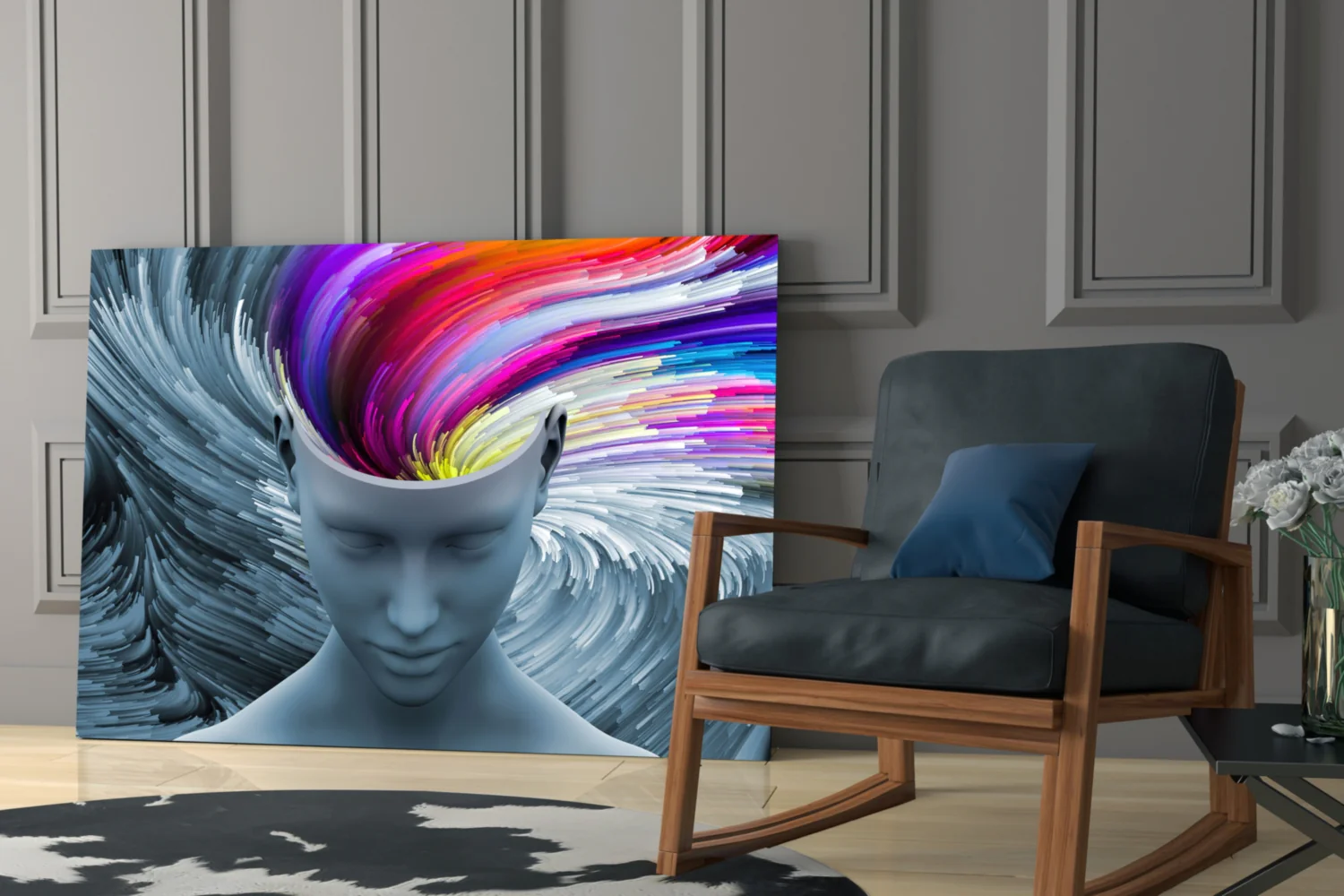 Color of Gray Glass Wall Art - Image 7