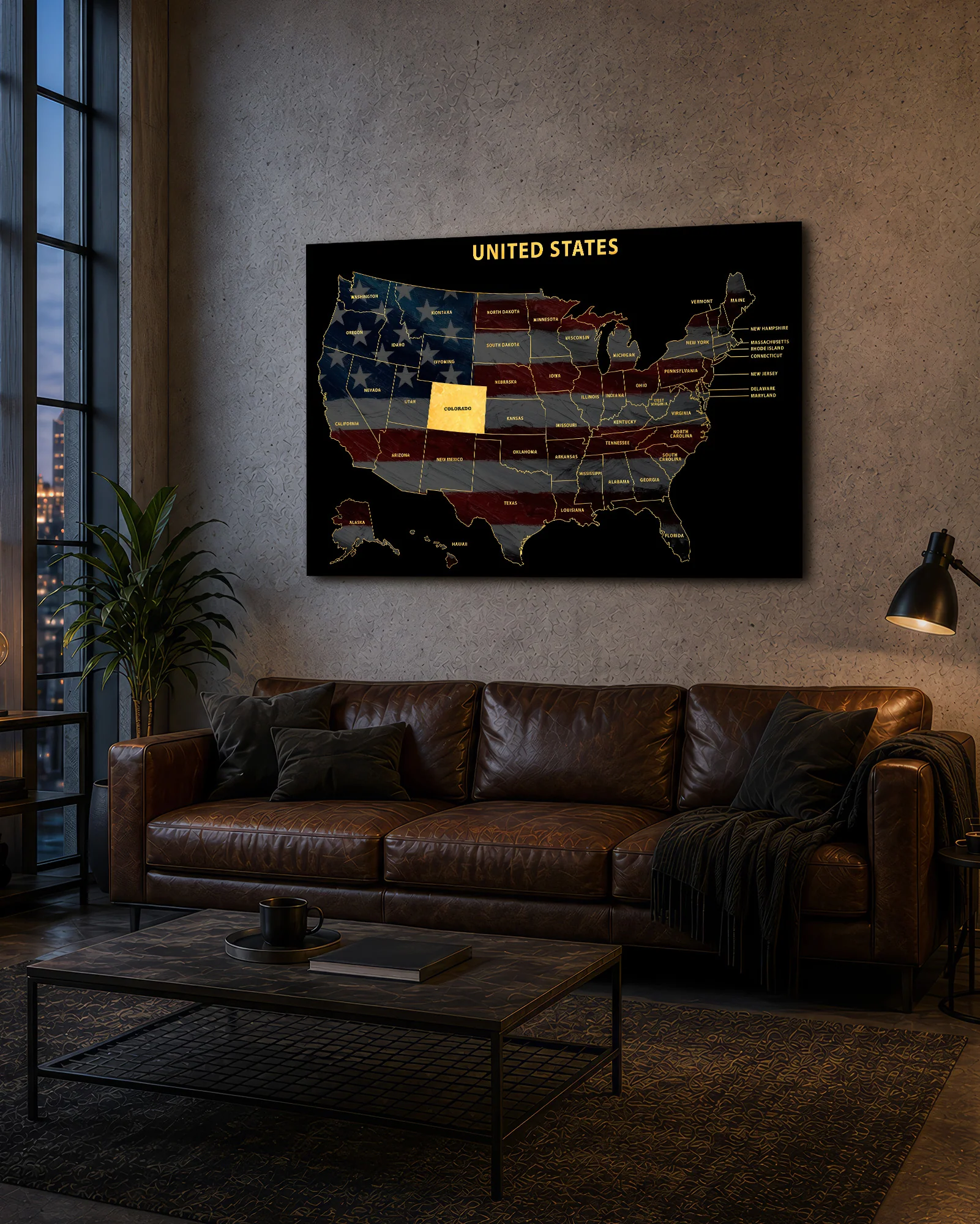Colorado State Map — Haptic 3D Embossed Metal Wall Art - Image 9