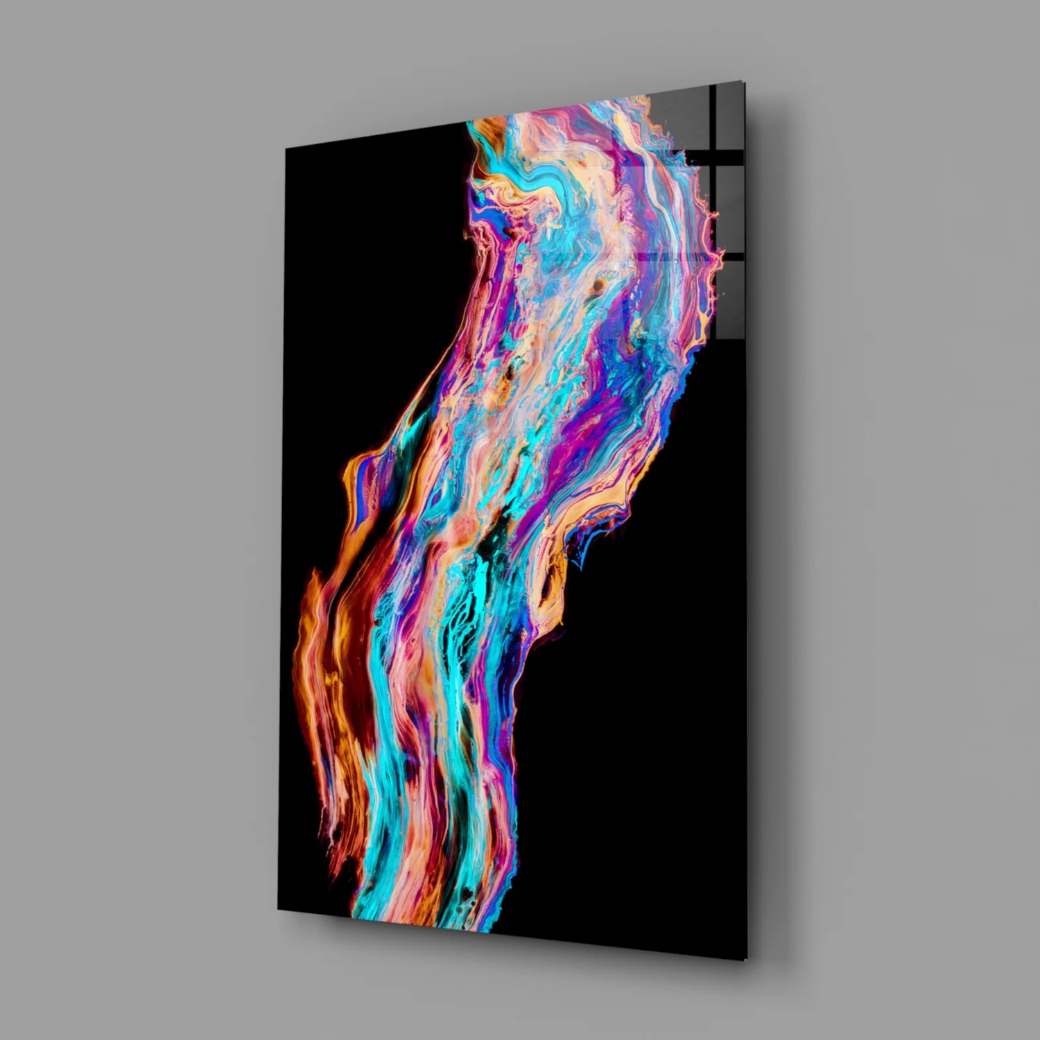 Colored Flow Glass Wall Art - Image 2