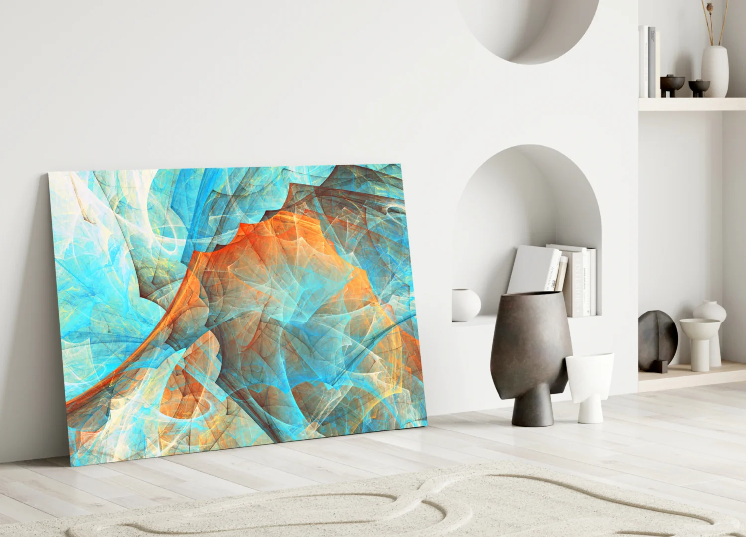 Colored Nets Glass Wall Art - Image 3
