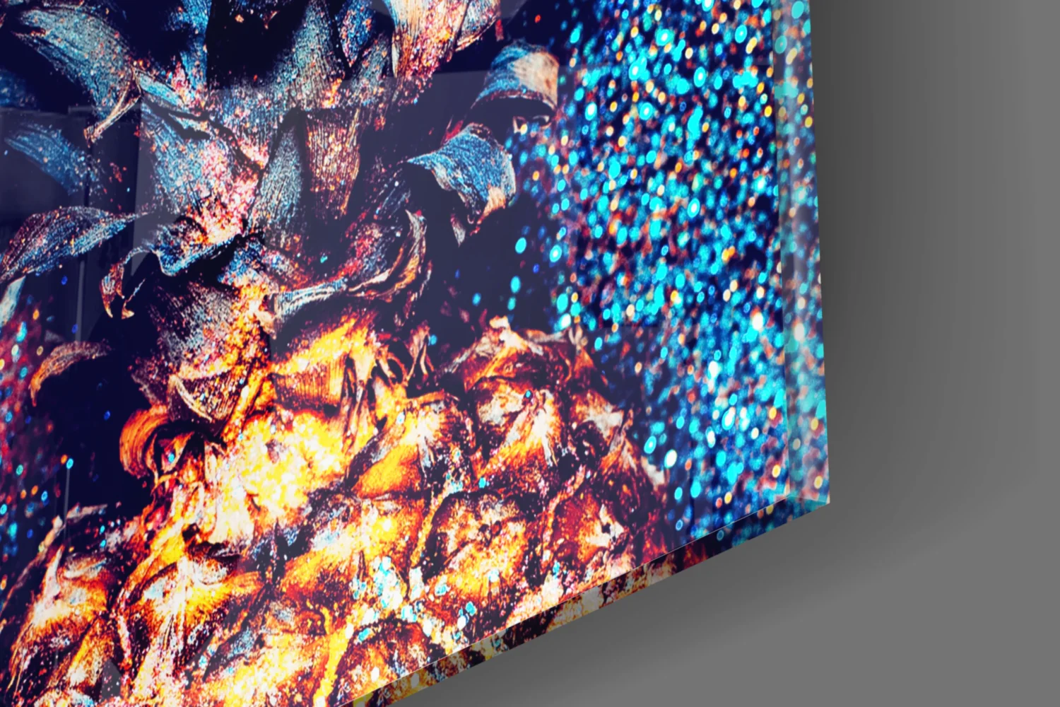 Colored Pineapple Glass Wall Art - Image 7