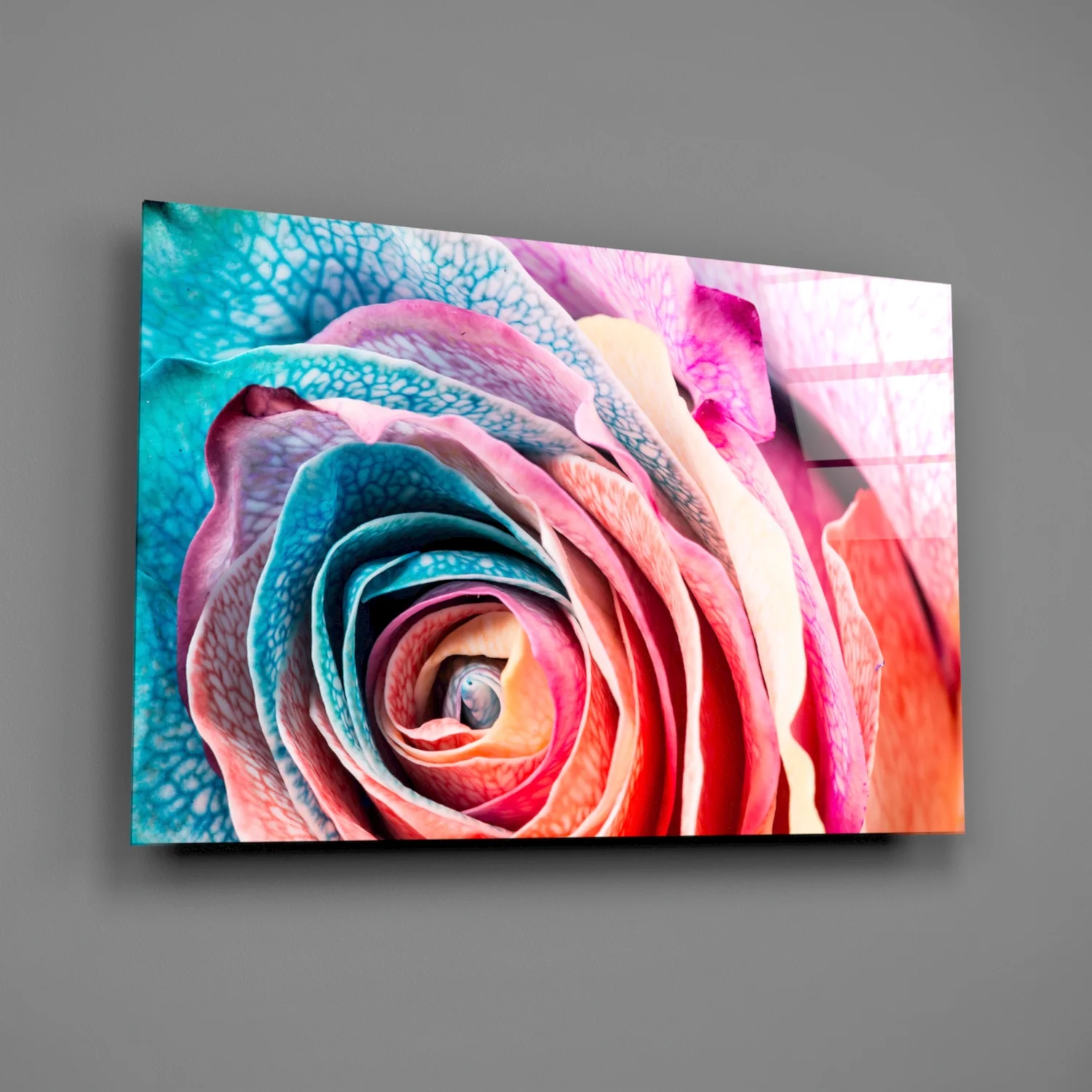 Colored Rose Glass Wall Art - Image 2