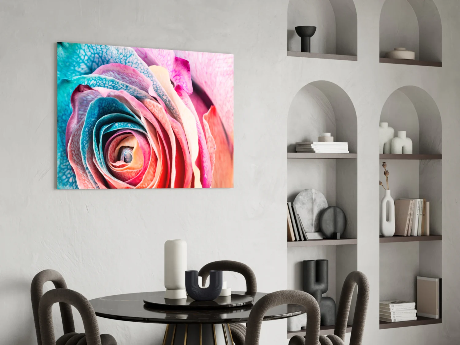 Colored Rose Glass Wall Art - Image 5