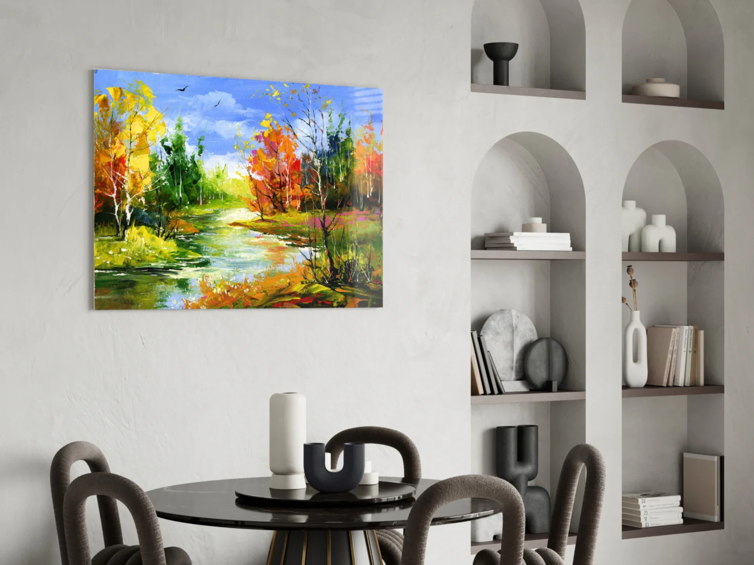 Colorful Autumn Glass Wall Art - Image 5
