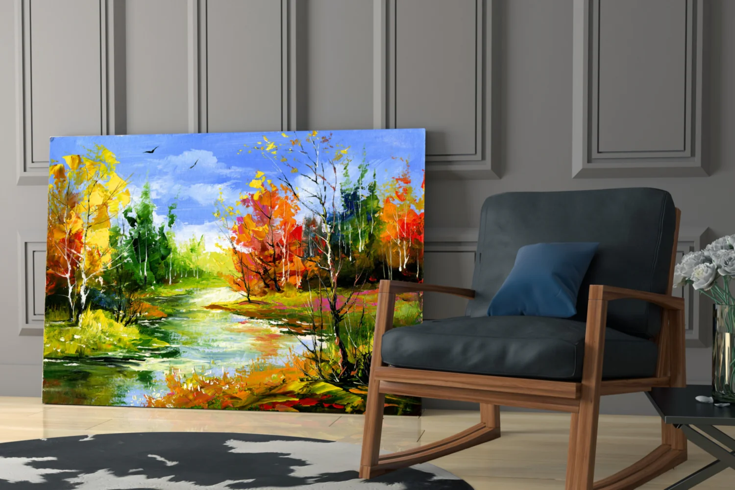 Colorful Autumn Glass Wall Art - Image 6