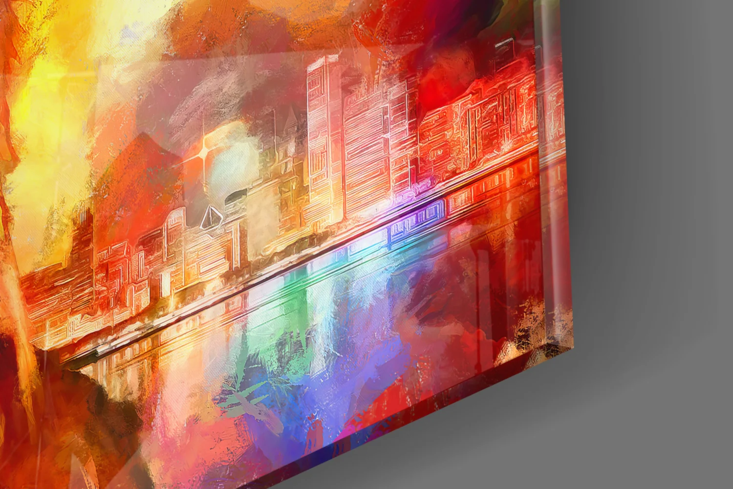 Colorful Eagle Glass Wall Art - Image 7