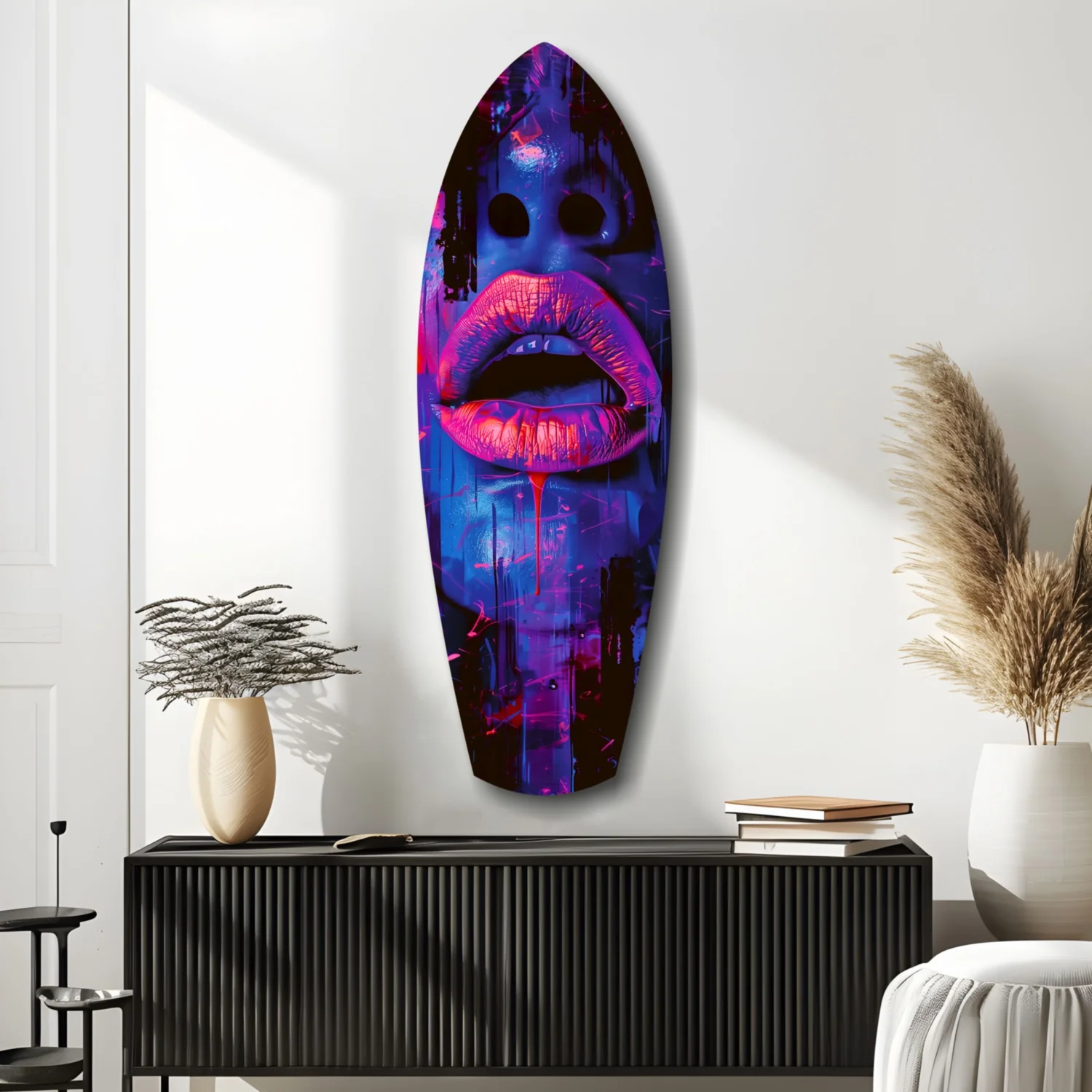 Colorful Lips V3 Glass Wall Art - Image 10