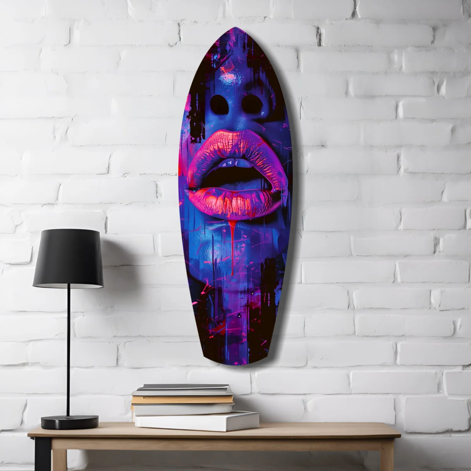 Colorful Lips V3 Glass Wall Art - Image 4