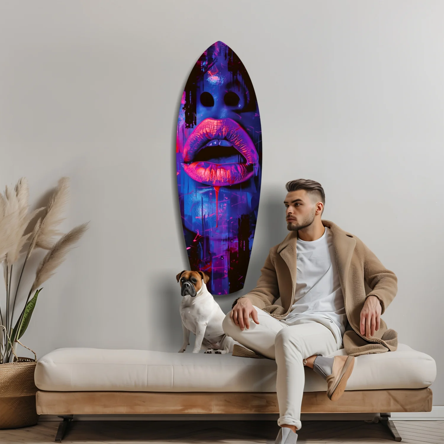 Colorful Lips V3 Glass Wall Art - Image 9
