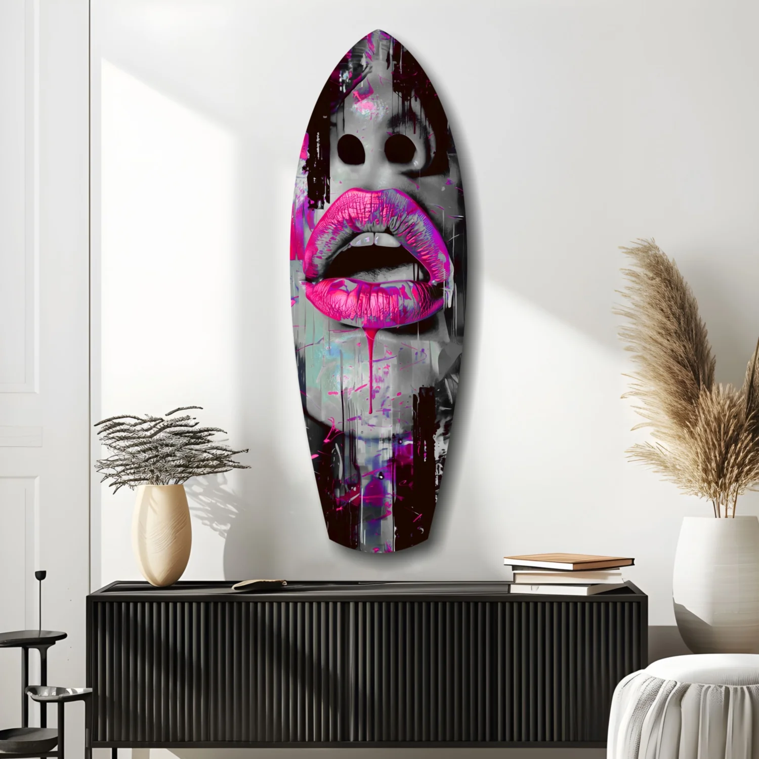 Colorful Lips V4 Glass Wall Art - Image 10