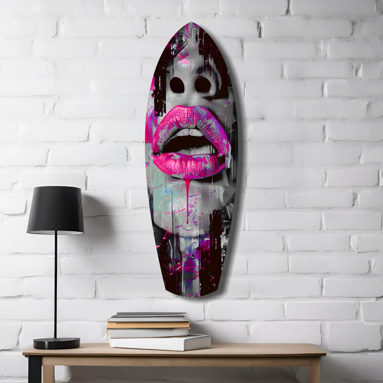 Colorful Lips V4 Glass Wall Art - Image 4