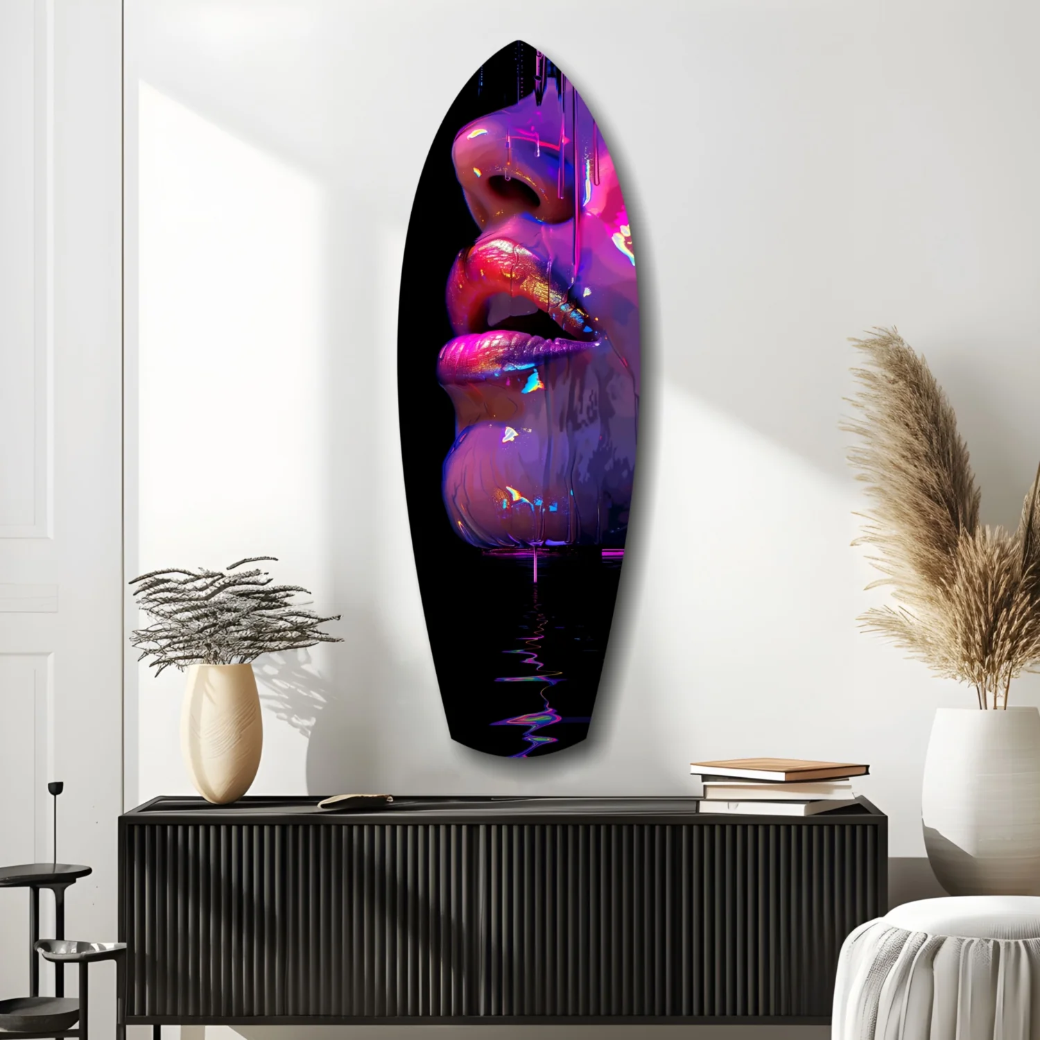 Colorful Lips V9 Glass Wall Art - Image 10