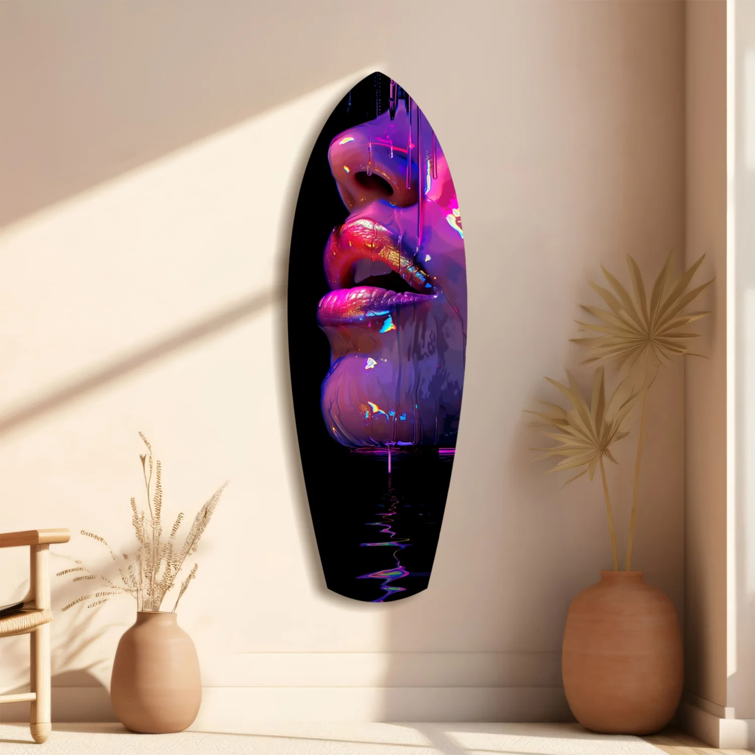 Colorful Lips V9 Glass Wall Art - Image 11