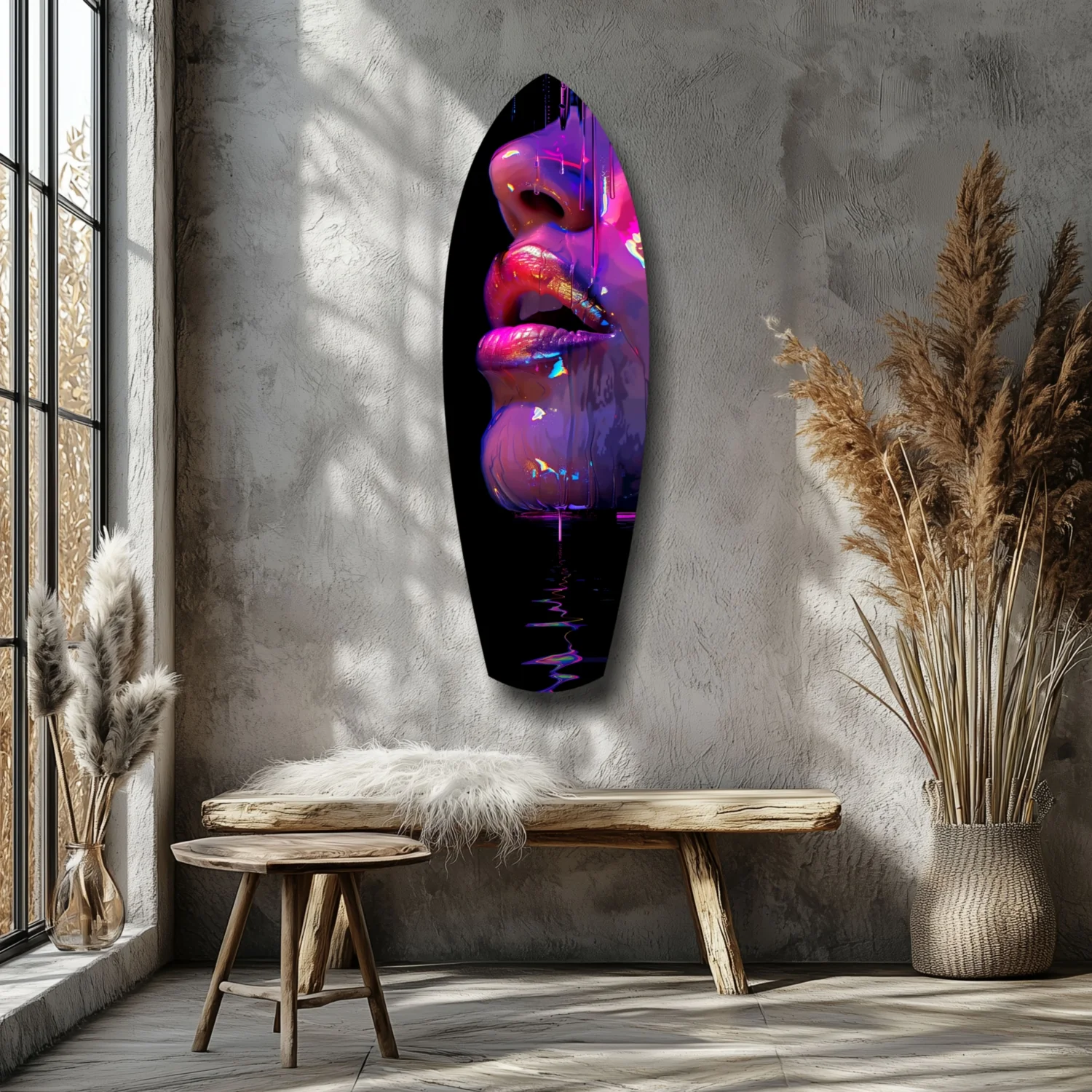 Colorful Lips V9 Glass Wall Art - Image 7