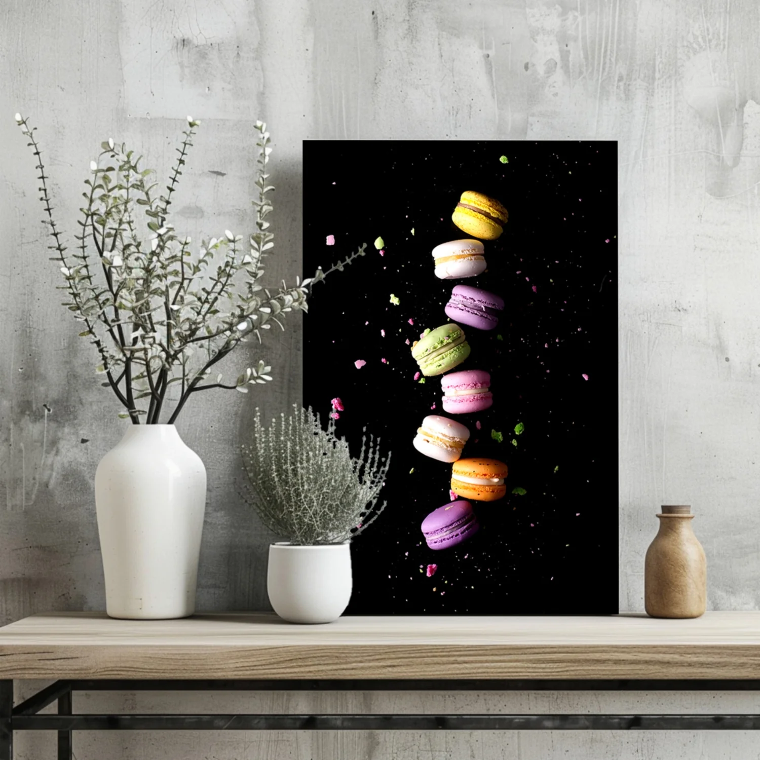 Colorful Macarons Aluminum Print - Image 2