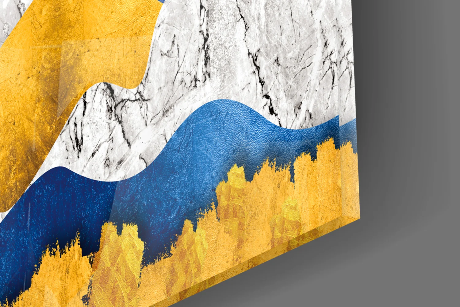 Colorful Mountains Glass Wall Art - Image 7