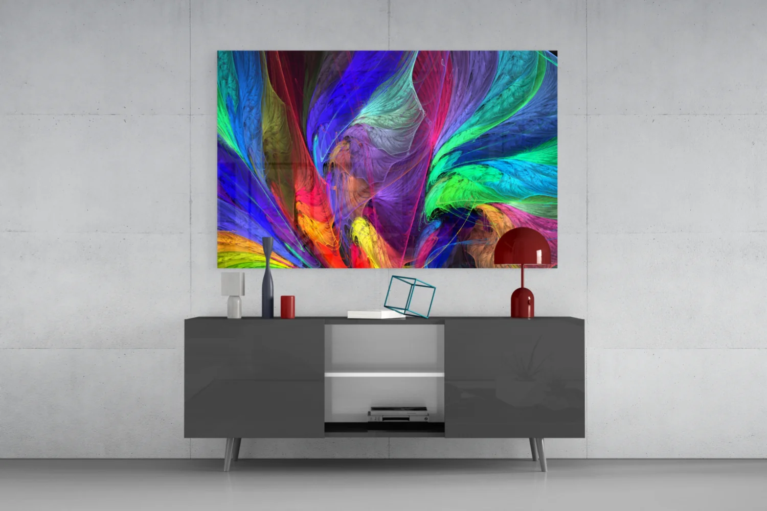 Colorful Patterns Glass Wall Art - Image 8