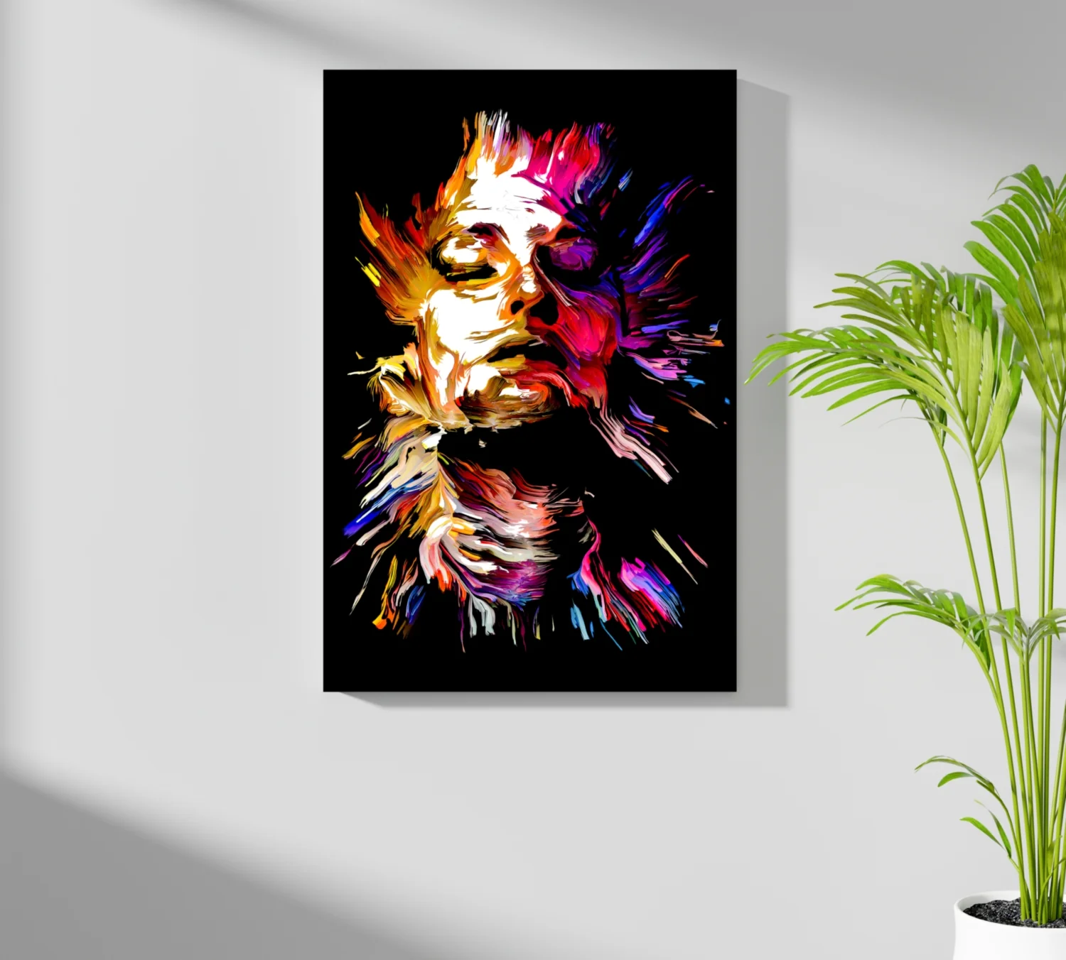 Colorful Portrait V3 Aluminum Print - Image 7