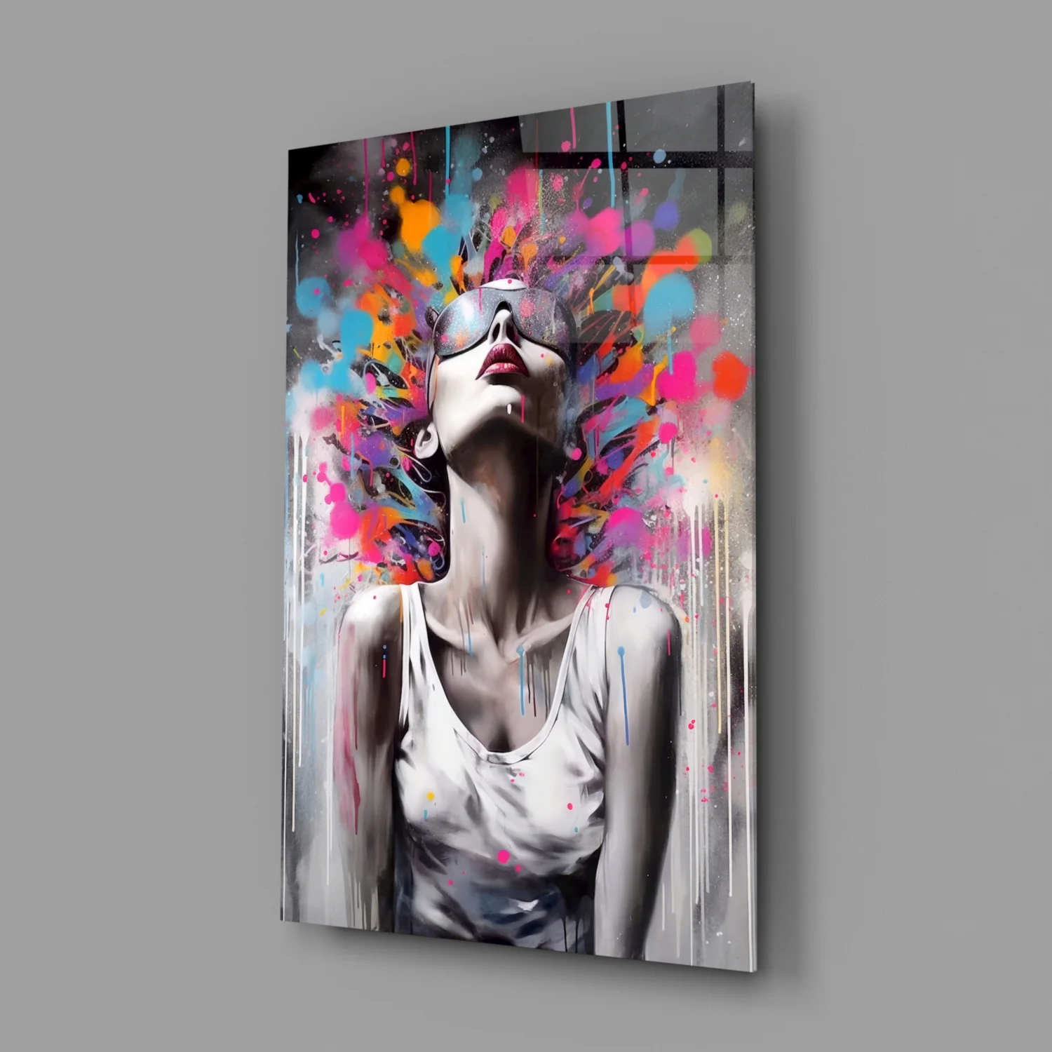 Colors in My Head Glass Wall Art || Designer Collection - Image 2