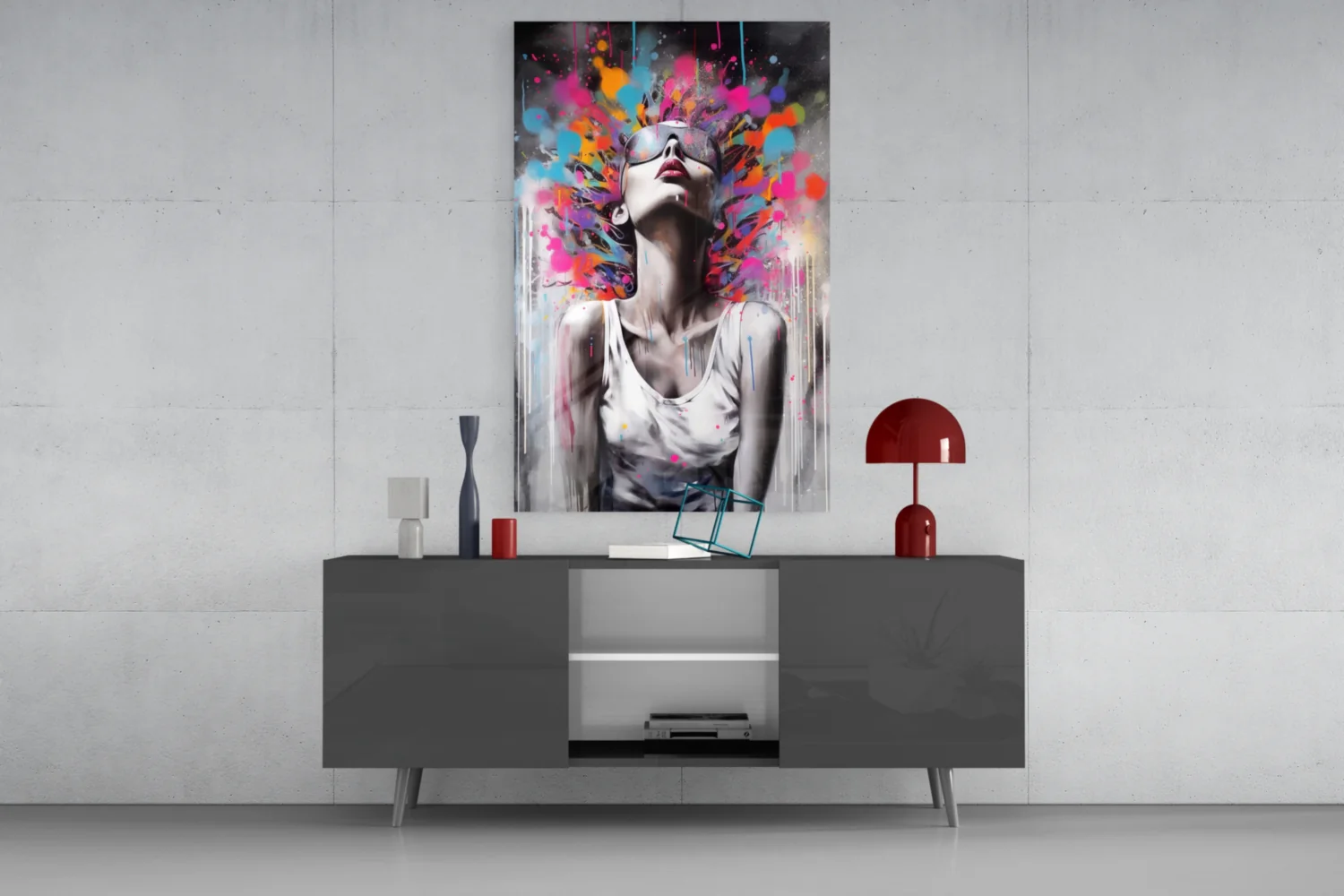 Colors in My Head Glass Wall Art || Designer Collection - Image 8