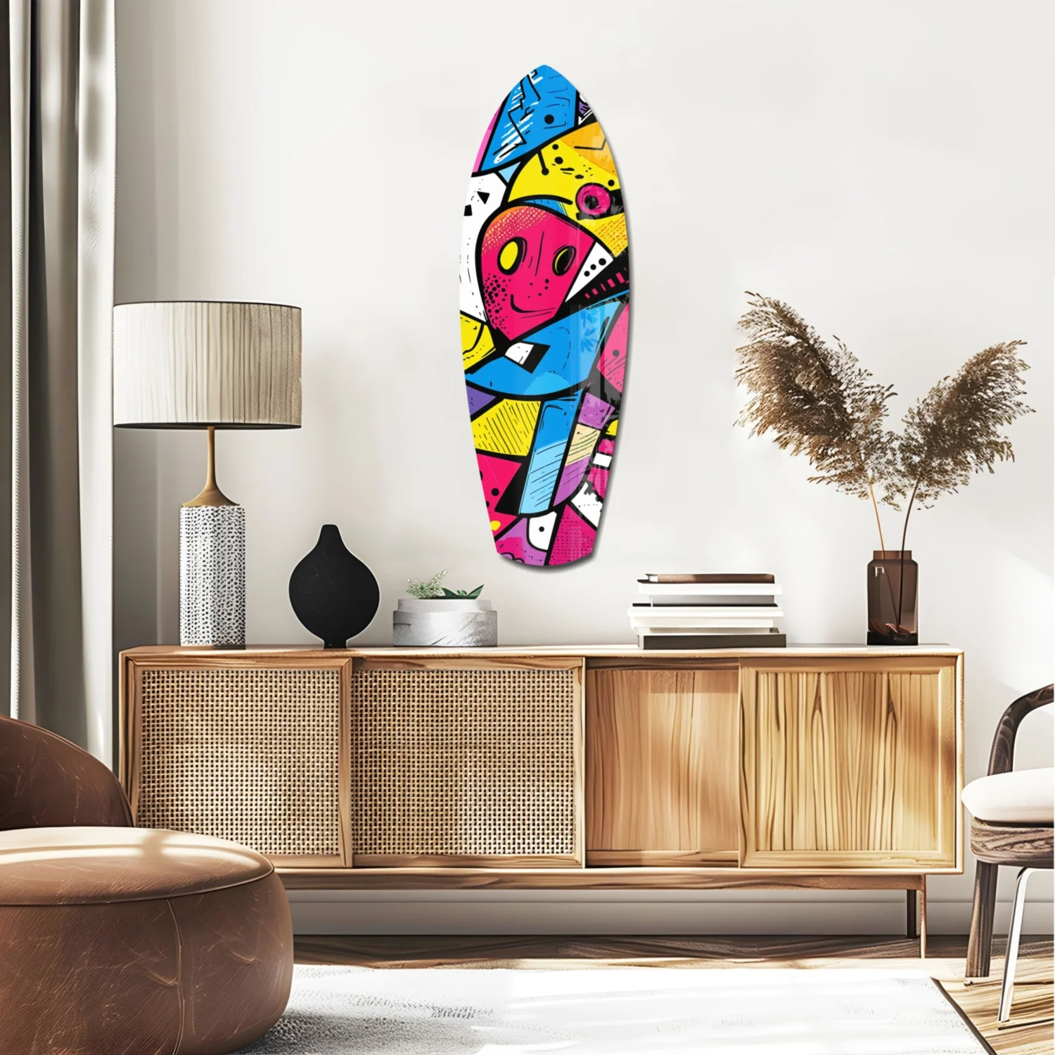 Colors of Geometry Glass Wall Art - Image 2
