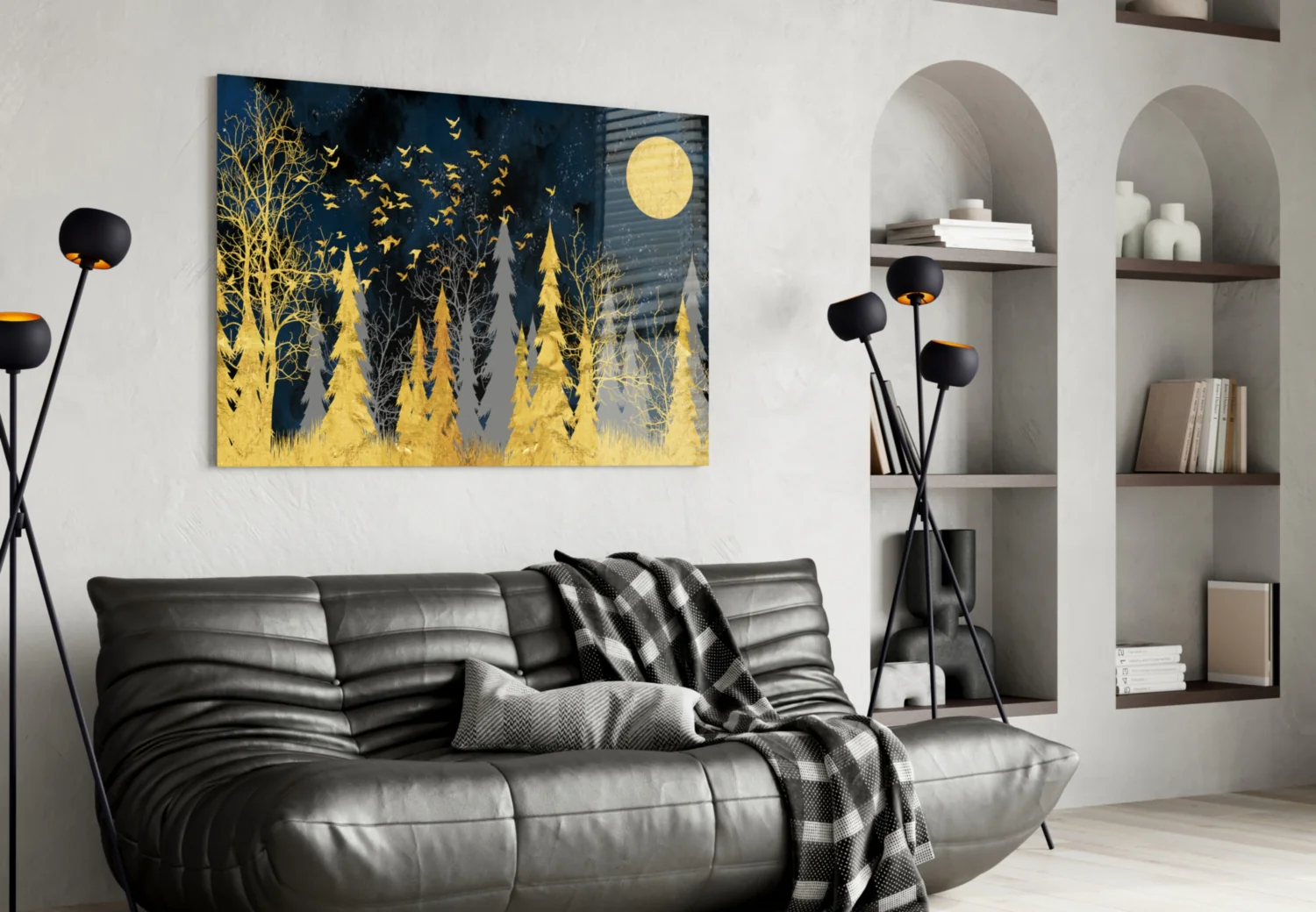 Colors of the Night Glass Wall Art - Image 4