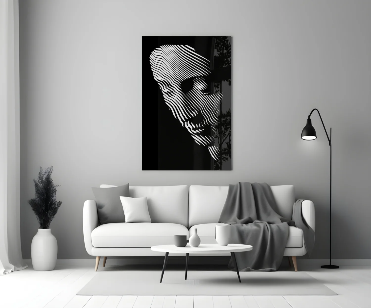 Contemplation Glass Wall Art - Image 3