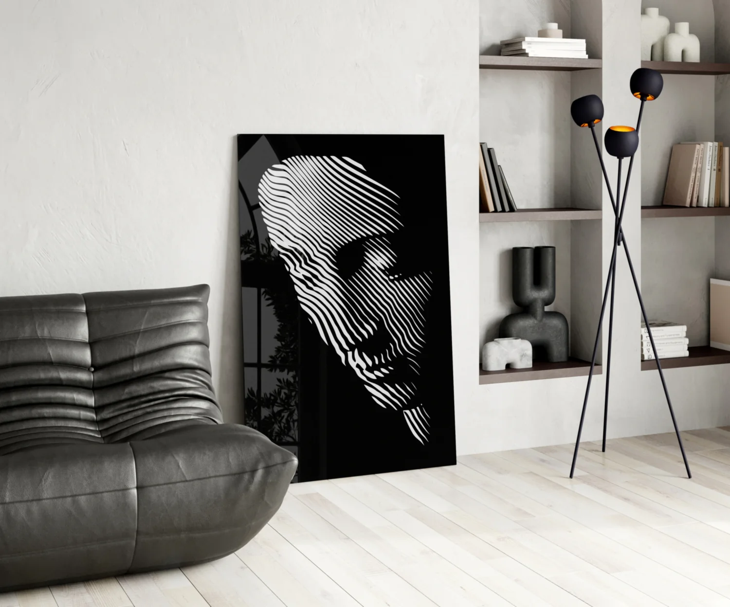 Contemplation Glass Wall Art - Image 5