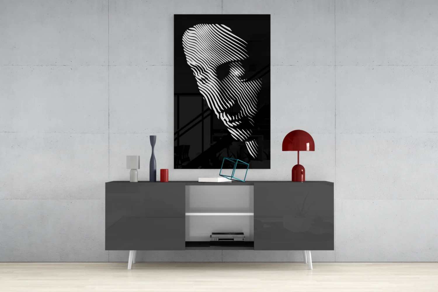Contemplation Glass Wall Art - Image 8
