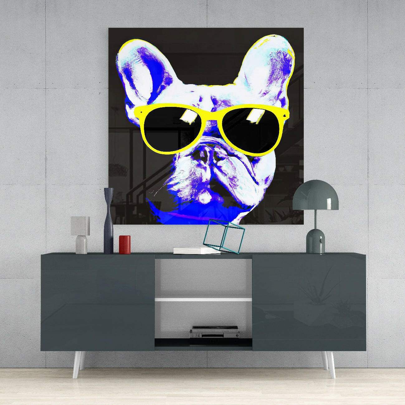 Cool Dog Glass Wall Art  || Designers Collection - Image 5