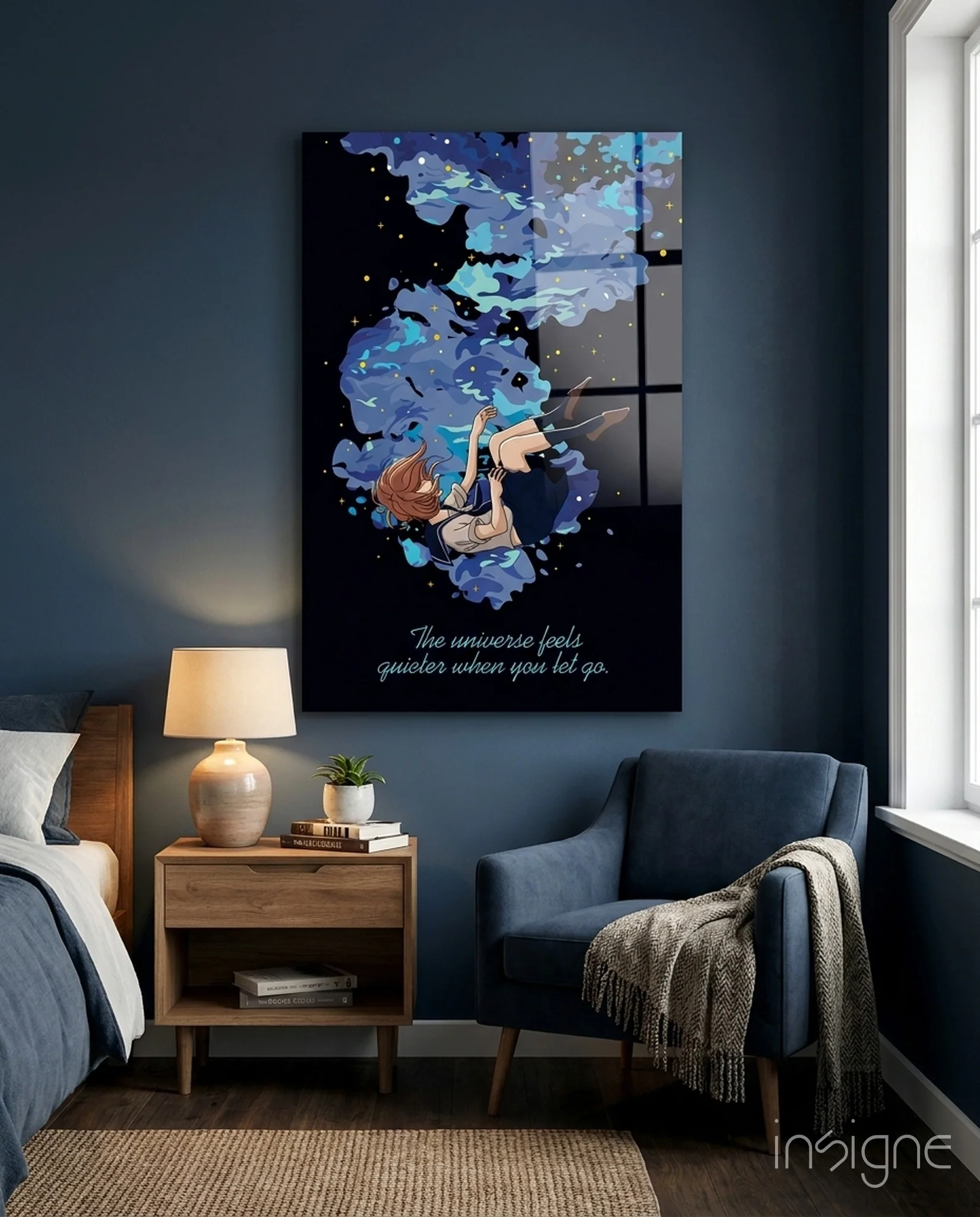 Cosmic Freedom Glass Wall Art