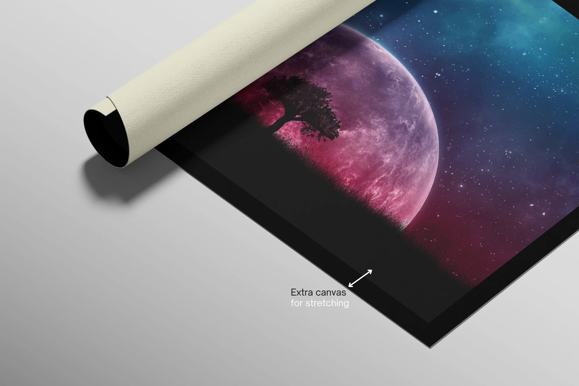 Cosmic Lunar Solitude — 3D Haptic Embossed High-Gloss Luxury Wall Art - Image 11