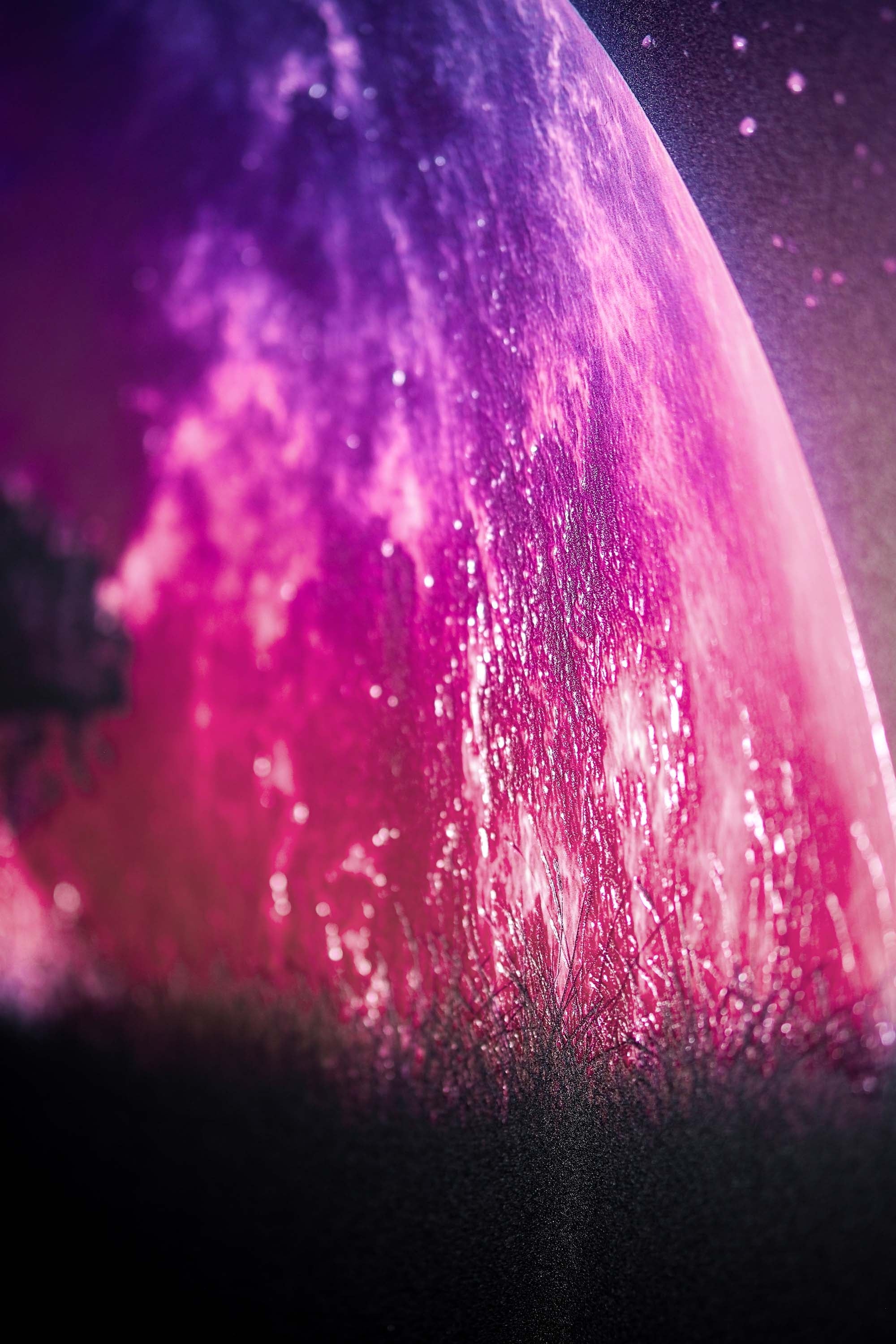 Cosmic Lunar Solitude — 3D Haptic Embossed High-Gloss Luxury Wall Art - Image 4