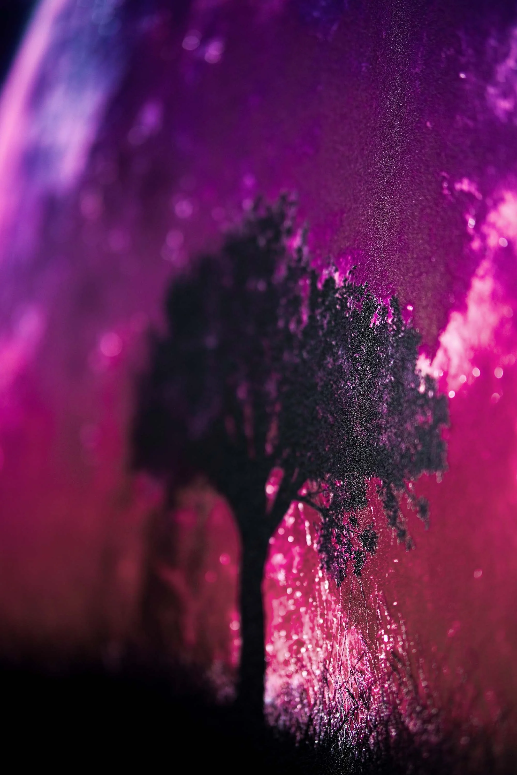 Cosmic Lunar Solitude — 3D Haptic Embossed High-Gloss Luxury Wall Art - Image 5
