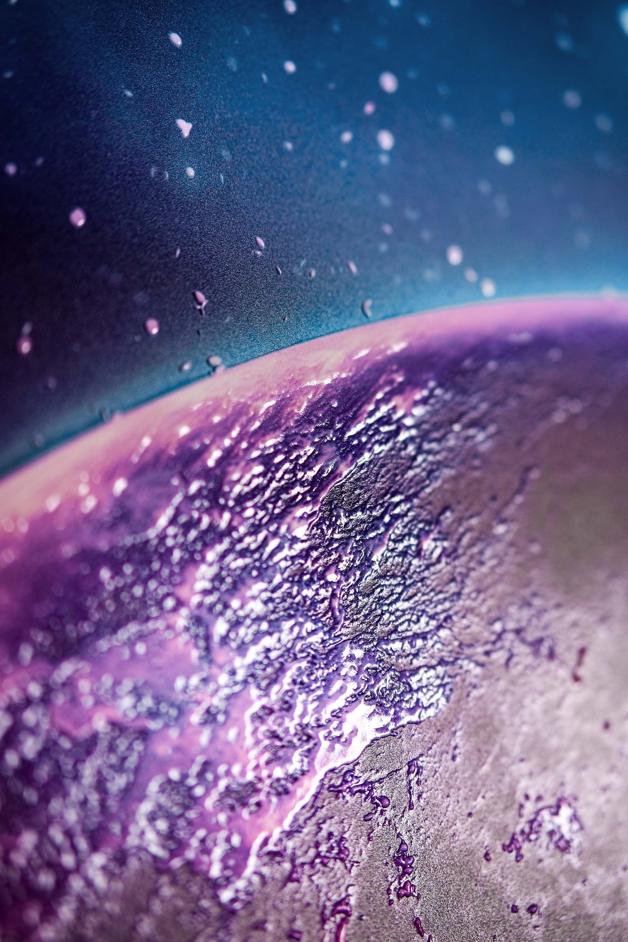 Cosmic Lunar Solitude — 3D Haptic Embossed High-Gloss Luxury Wall Art - Image 6