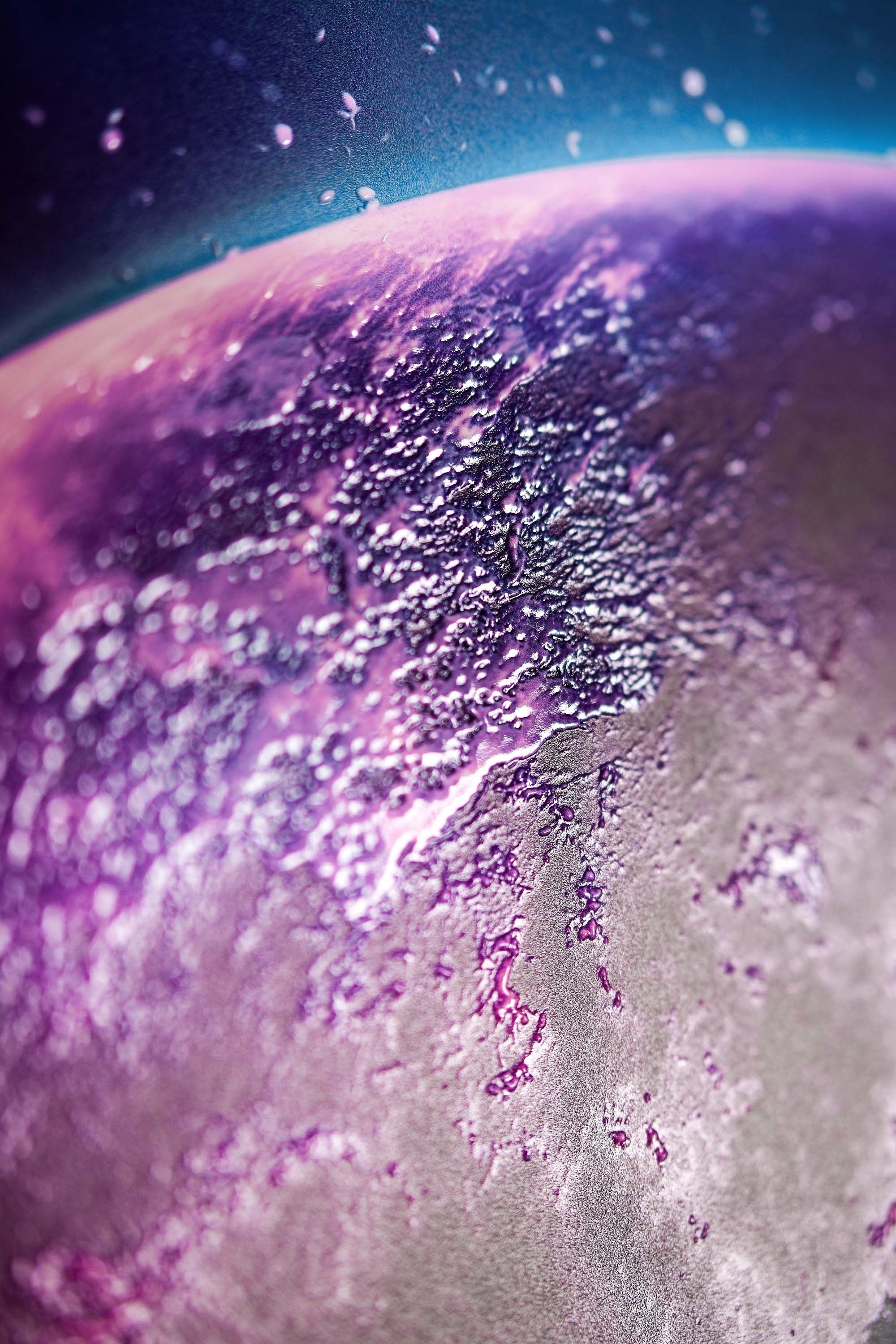 Cosmic Lunar Solitude — 3D Haptic Embossed High-Gloss Luxury Wall Art - Image 8
