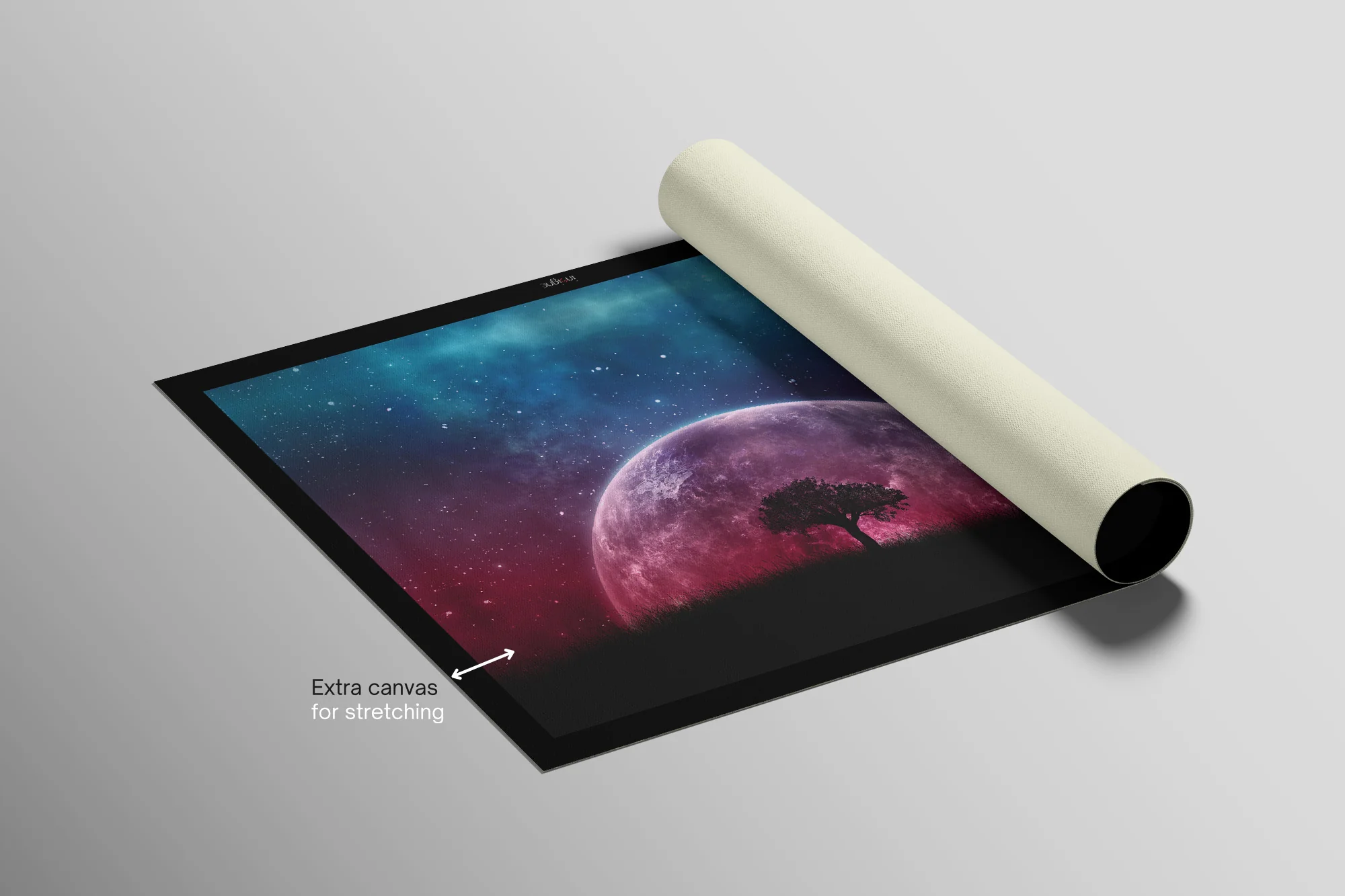 Cosmic Lunar Solitude — 3D Haptic Embossed High-Gloss Luxury Wall Art - Image 9