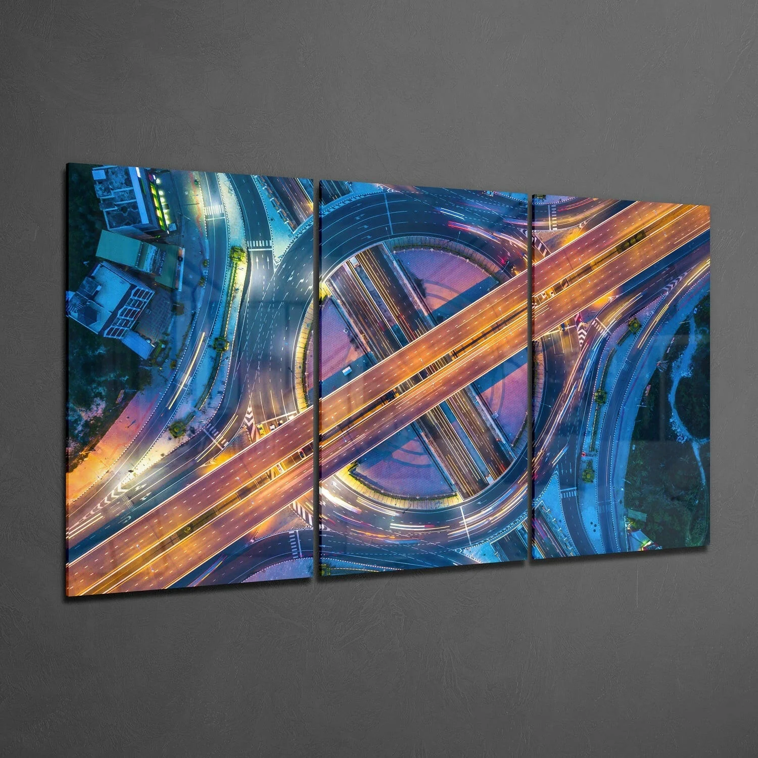 Cosmopolitan Roads Glass Wall Art - Image 2