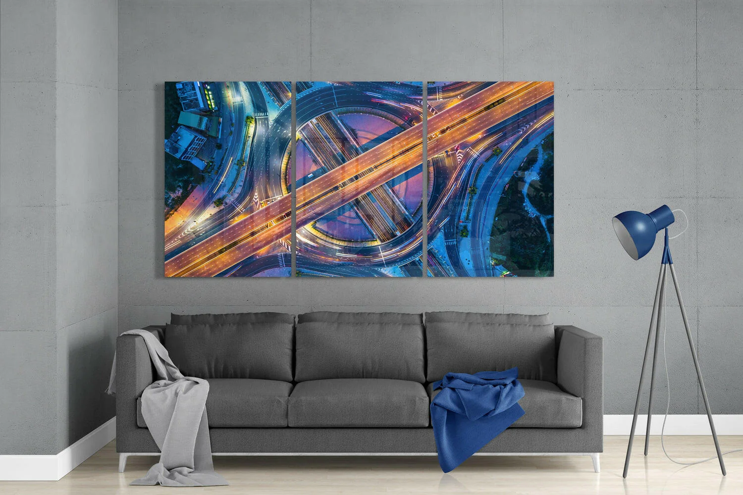 Cosmopolitan Roads Glass Wall Art - Image 3