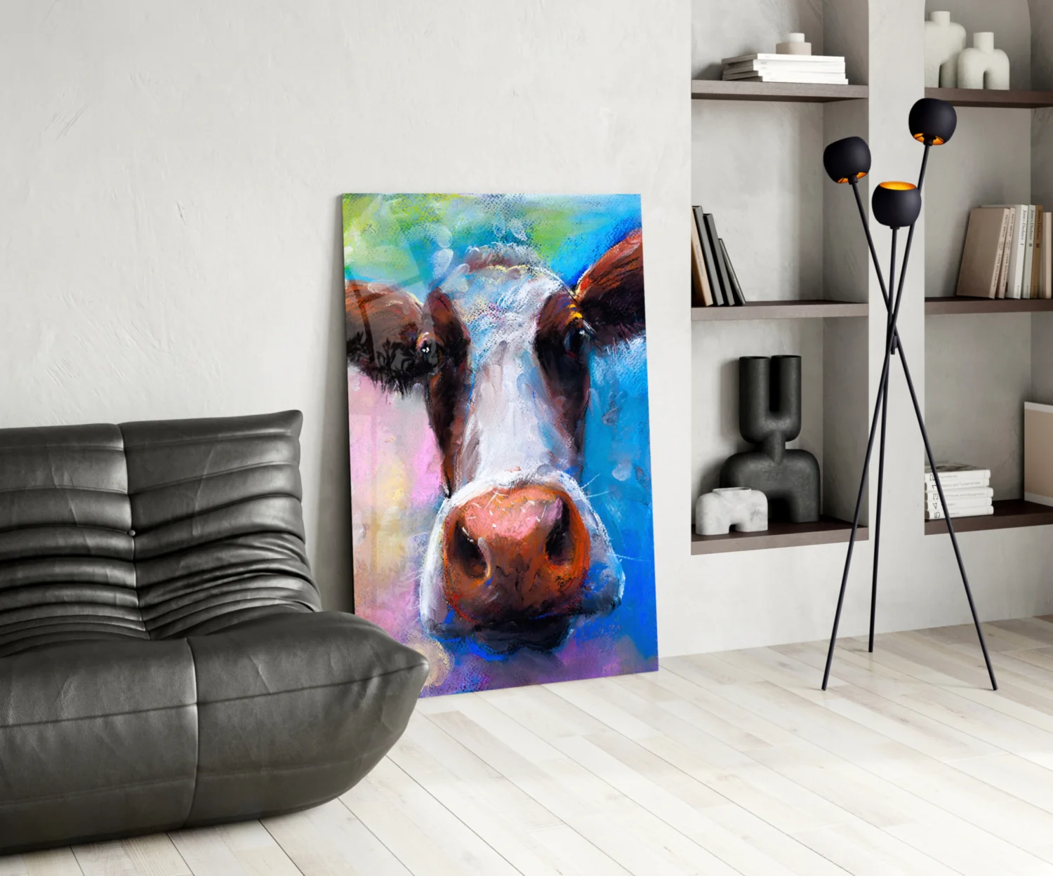 Cow Glass Wall Art - Image 6