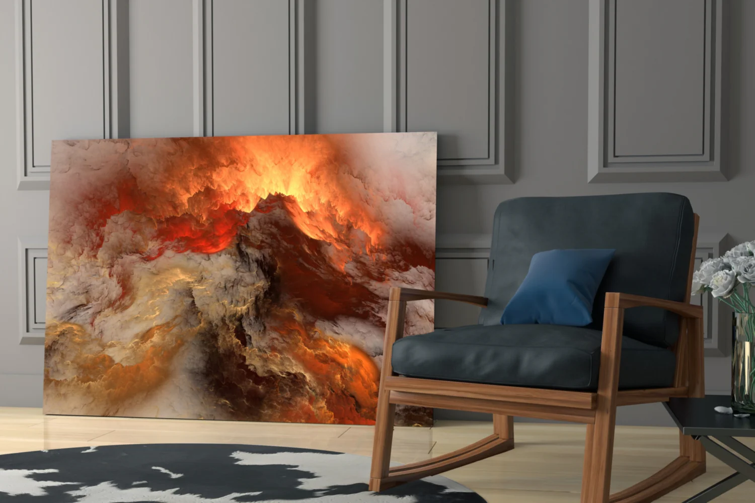 Crimson Apocalypse Glass Wall Art - Image 6