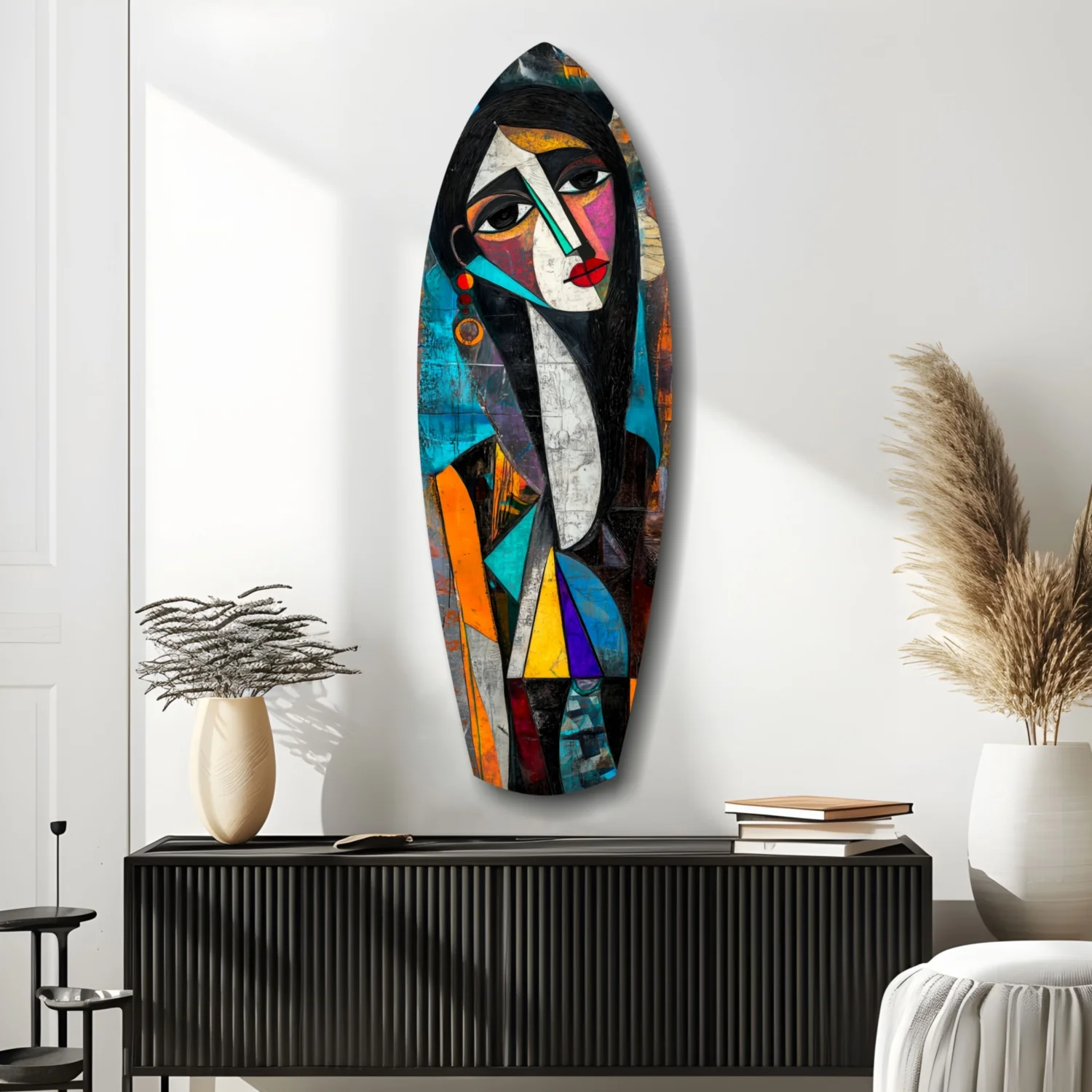 Cubist Muse Glass Wall Art - Image 10