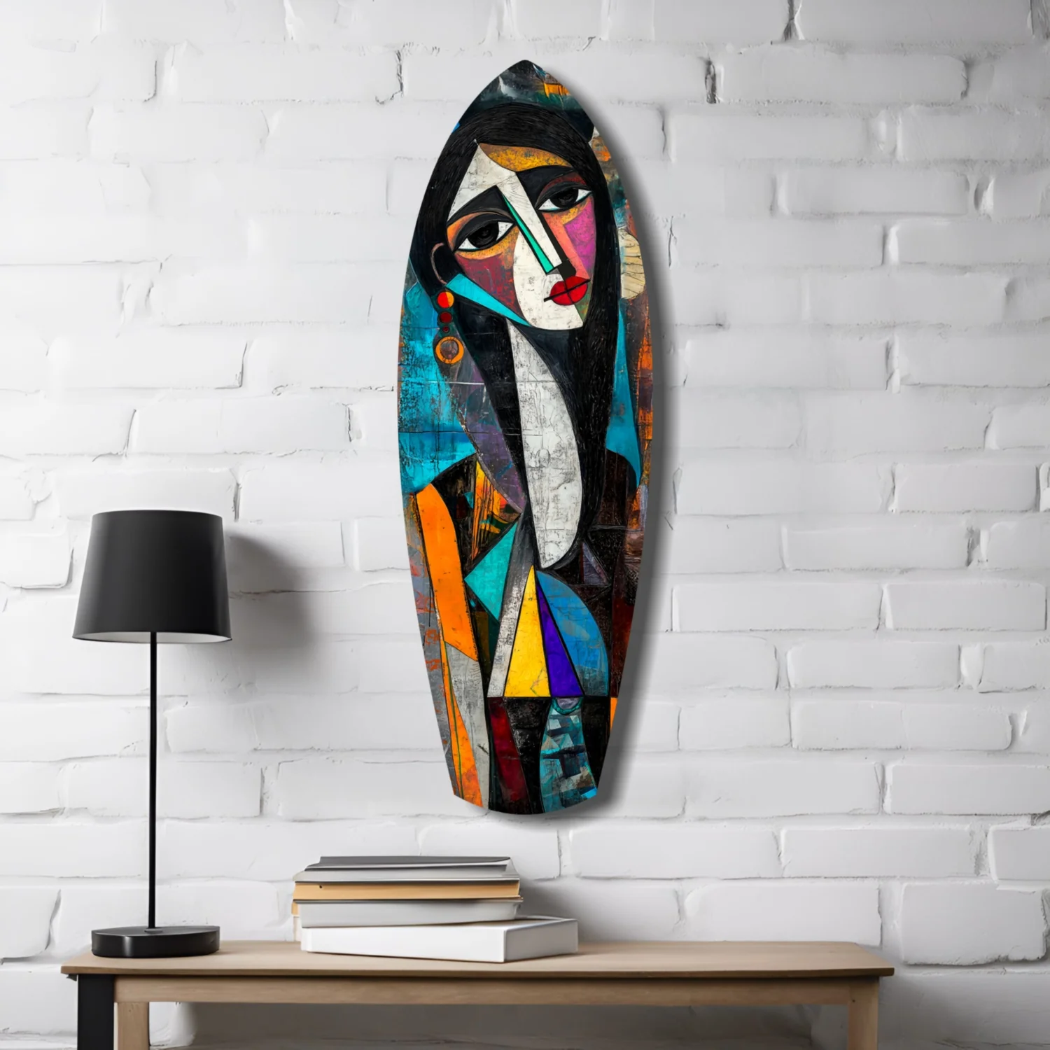 Cubist Muse Glass Wall Art - Image 4