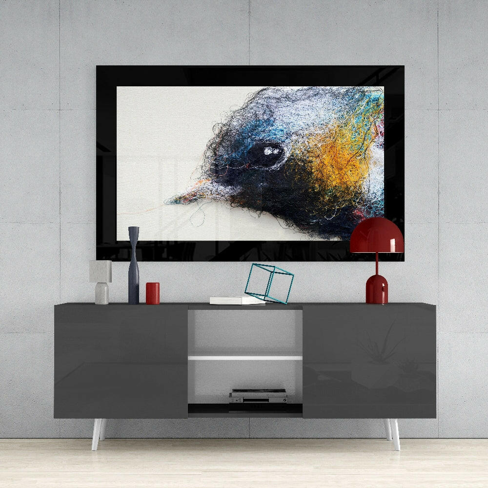 Cute Bird Glass Wall Art - Image 4