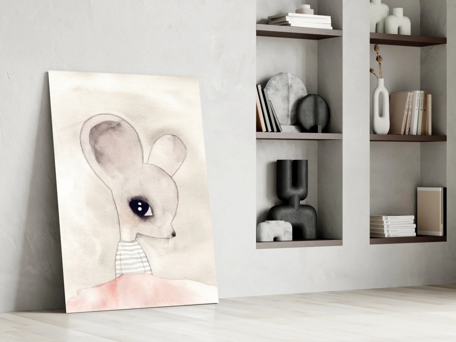 Cute Mouse Glass Wall Art - Image 6