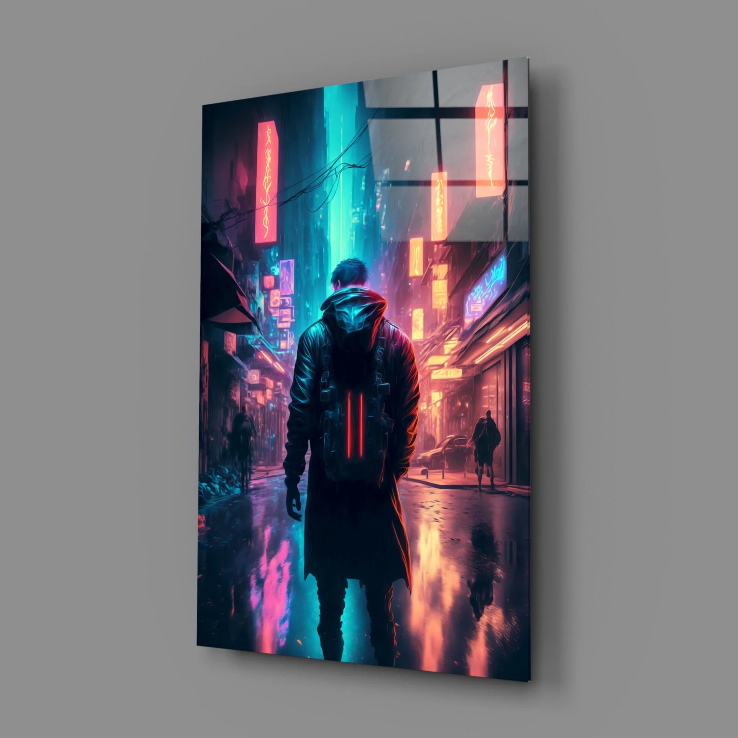 Cyberpunk Glass Wall Art || Designers Collection - Image 3