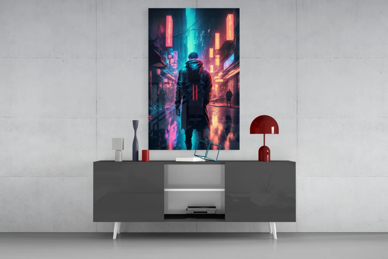 Cyberpunk Glass Wall Art || Designers Collection - Image 9