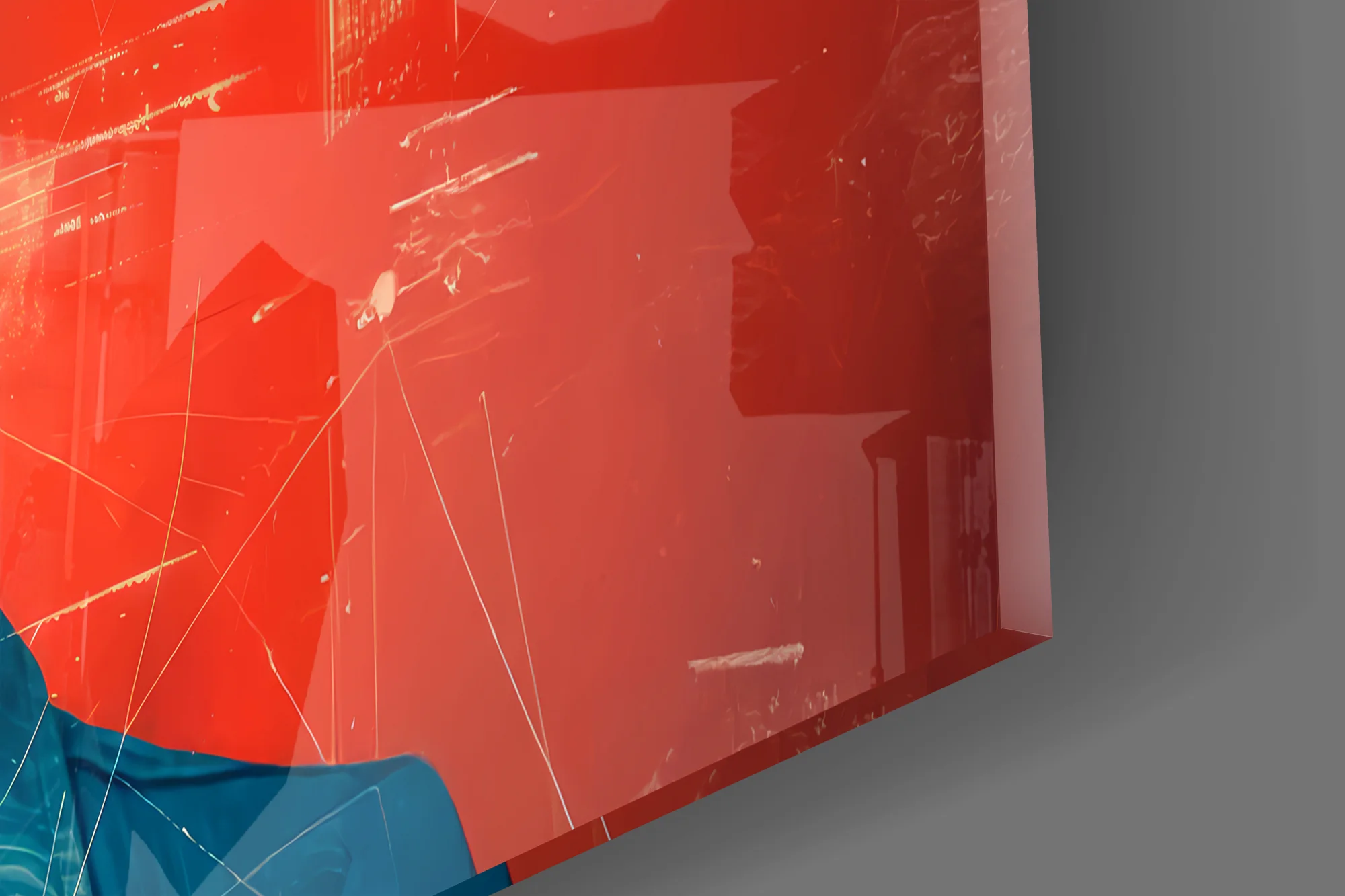 Cyberpunk Headphones Glass Wall Art - Image 4